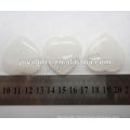 35MM Heart shape White marble stone,high polished,high quality,natural heart shape stone